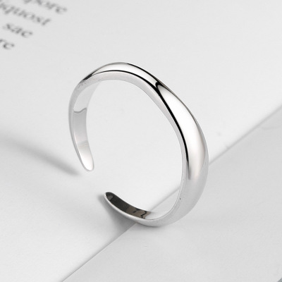 Concave-convex Geometric Hollow Index Finger Ring Jewelry