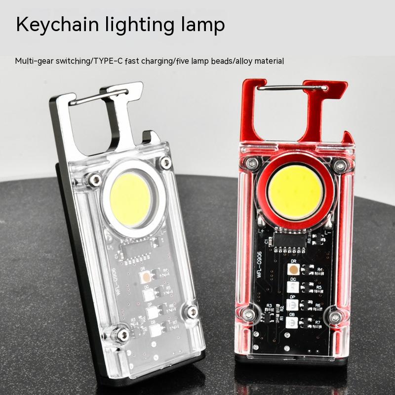 Title 6, COB Keychain Light Outdoor Mountaineering Porta...