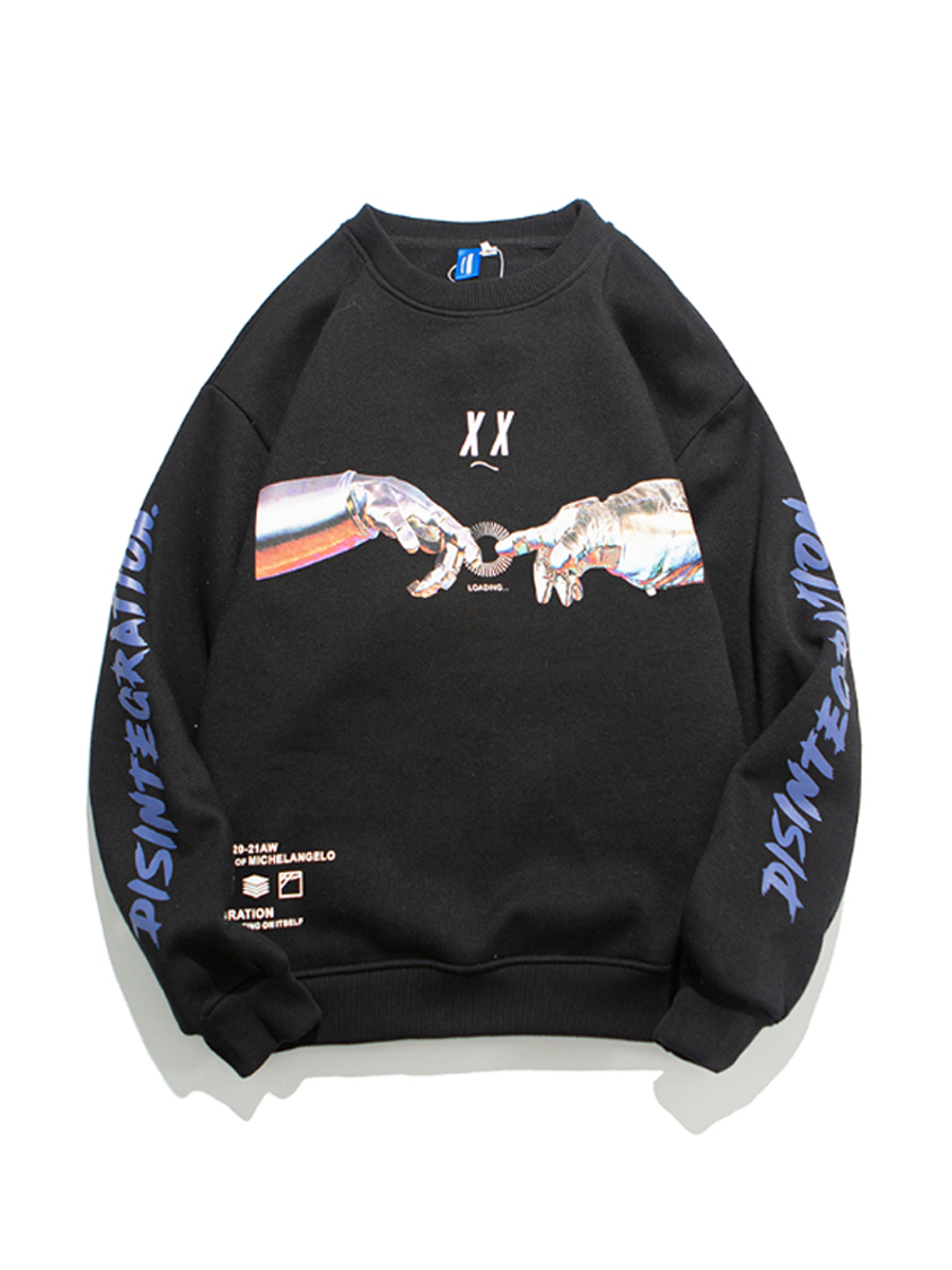 Title 15, Digital HD metallic printed sweatshirt