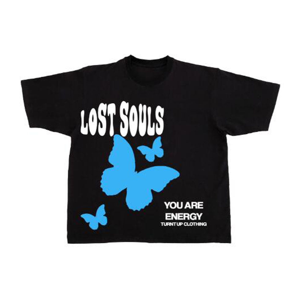 Butterfly Pattern Print Short-sleeved Team Jersey European And American Fabrics