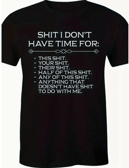 Casual Short-sleeved Crew Neck T-shirt