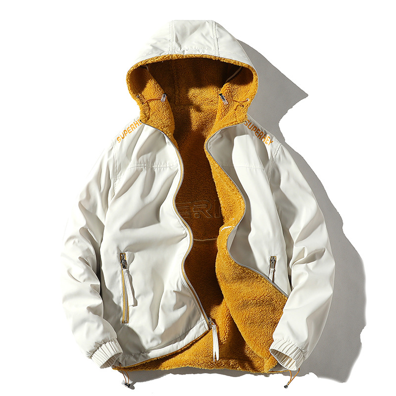 Title 4, Cappotto in pelle di agnello reversibile, calor...