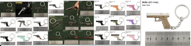Alloy P92 Model G17 Sand Eagle Left Wheel Keychain Set - Shop at LoveMi