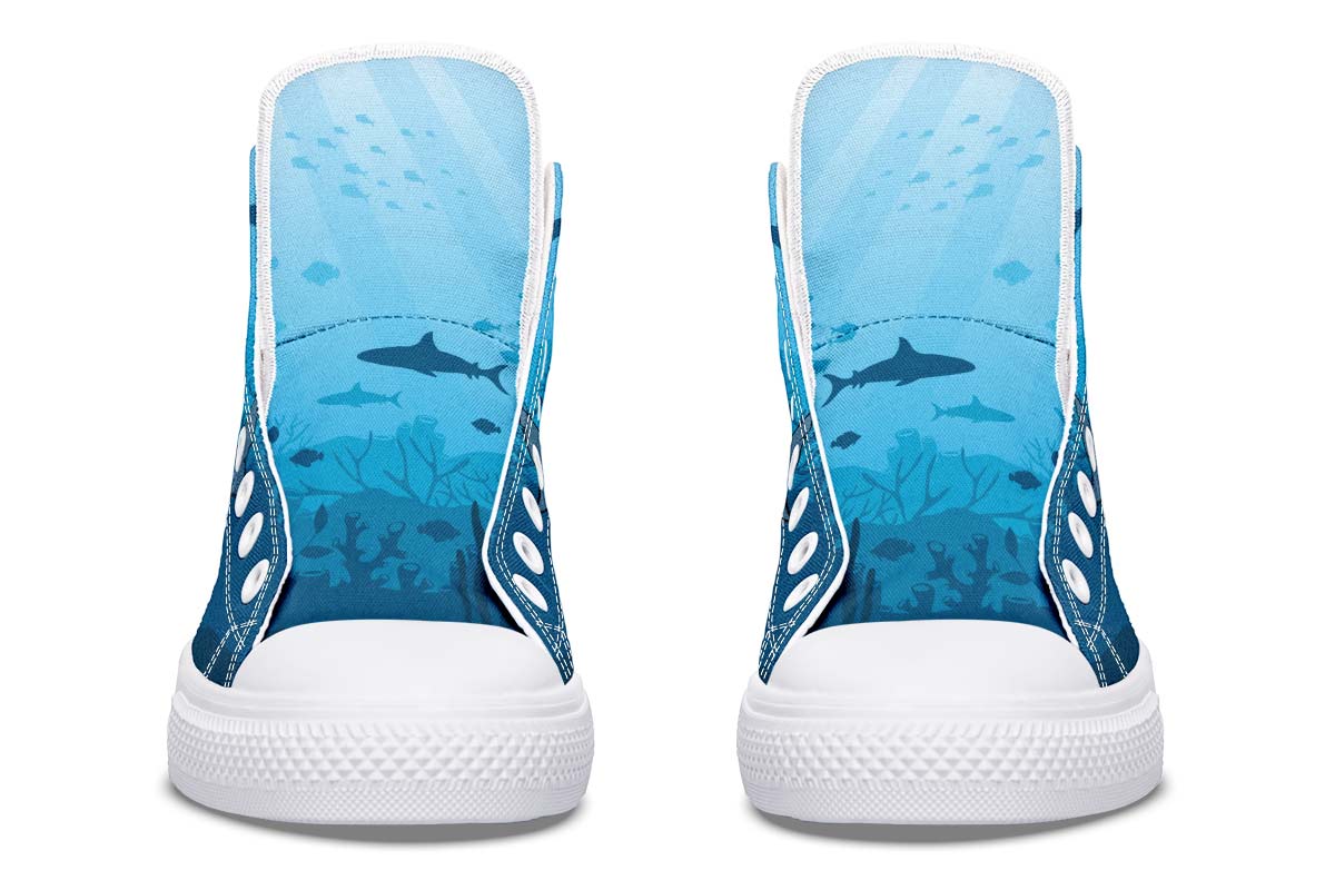 Printed Couple High-top Canvas Shoes