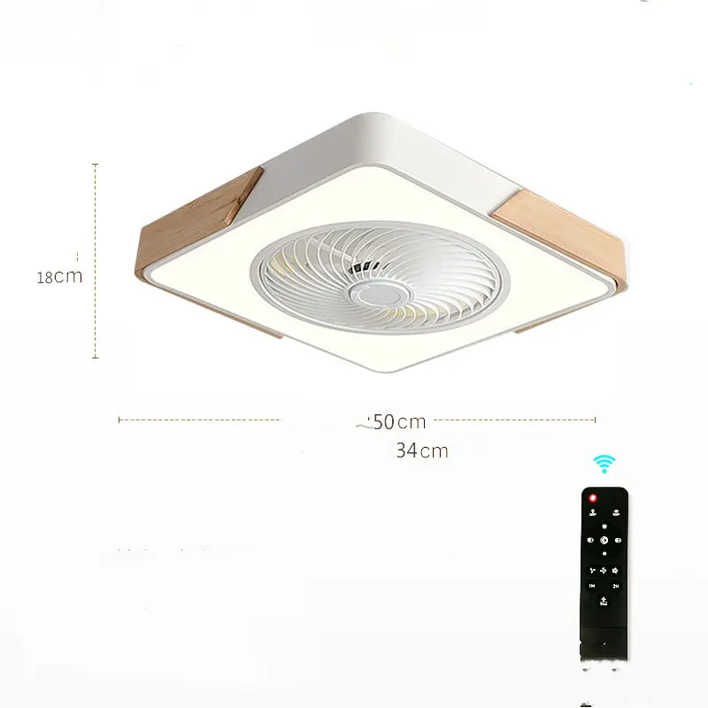 Modern Ceiling Fan With Light And Control