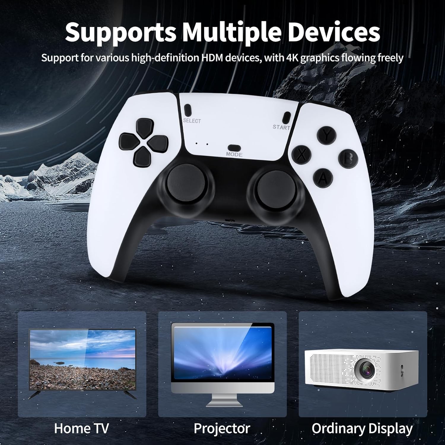 20000 Retro Video Game Console 4K HD TV Stick Ink.2 Wireless Controller — image 12
