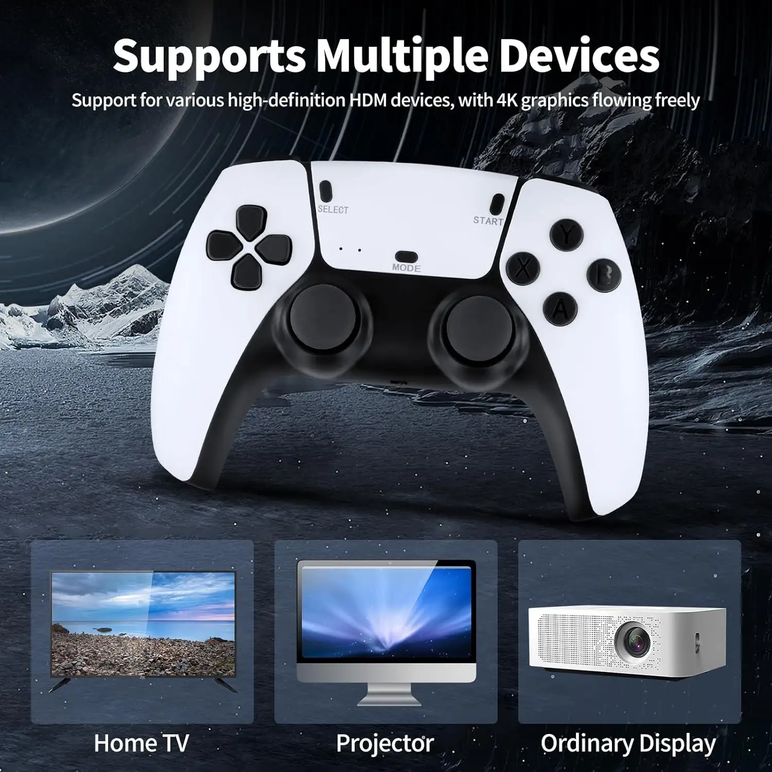20000 Retro Video Game Console 4K HD TV Game Stick Ink.2 Wireless Controller