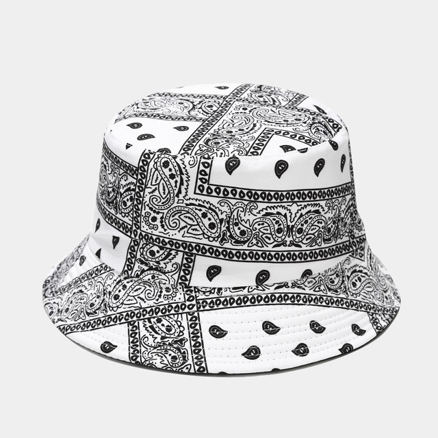 Bandana Print Bucket Hats With Multiple Colorways