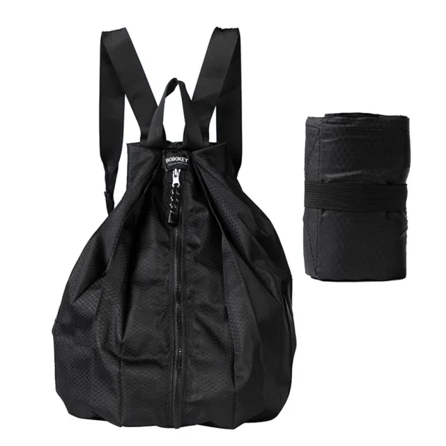 Women's Portable Foldable Backpack Ins Outdoor Waterproof Sports Travel Bag Campus Schoolbag For Girls Black - Shop at LoveMi