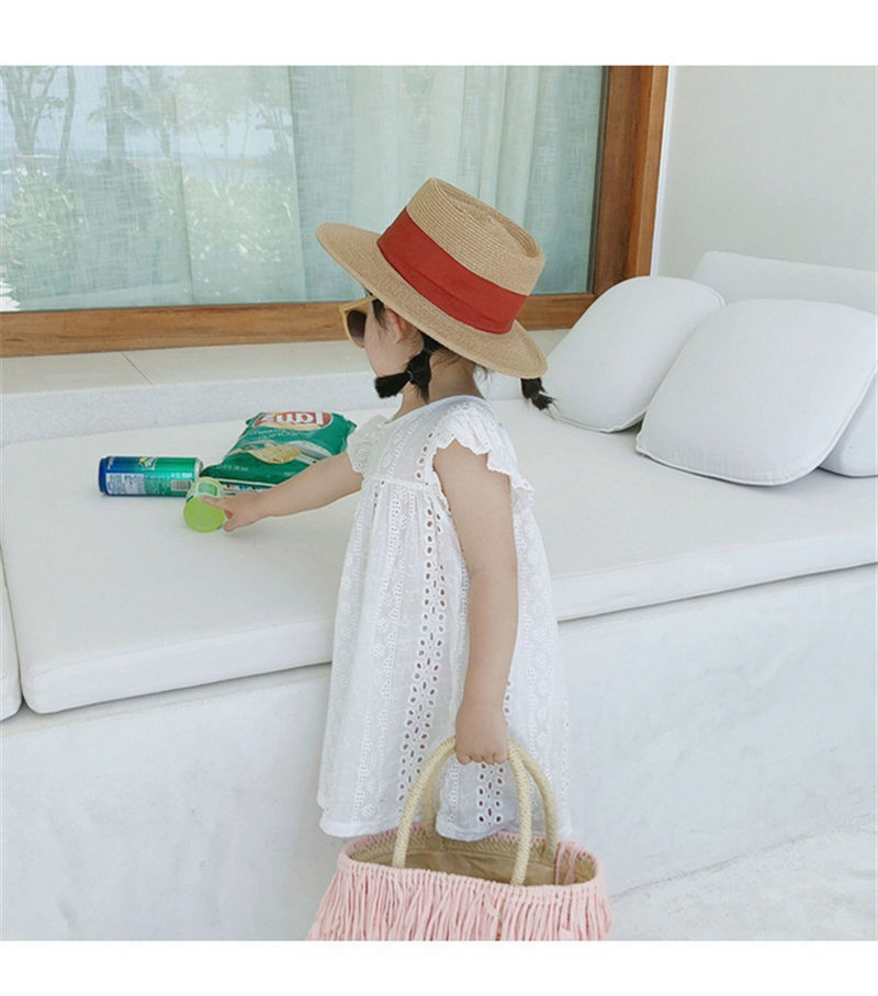 Baby Flying Sleeve Lace Hollow Princess Dress