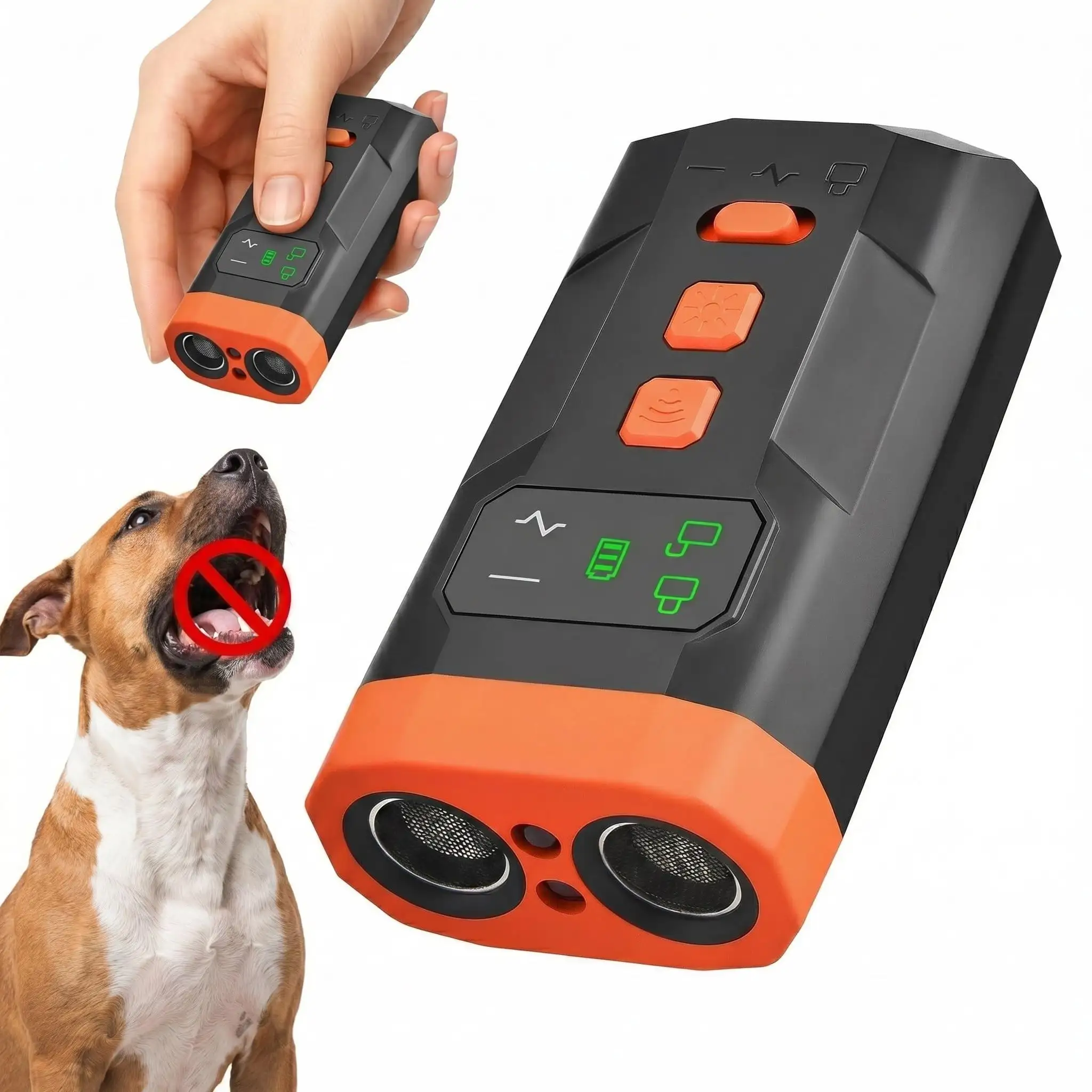 Ultrasonic Dog Bark Deterrent Device, 33FT Effective