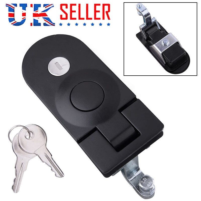 Door Compression Lever Lock Latch W 2 Keys For Boat RV Trailer Flush Mount