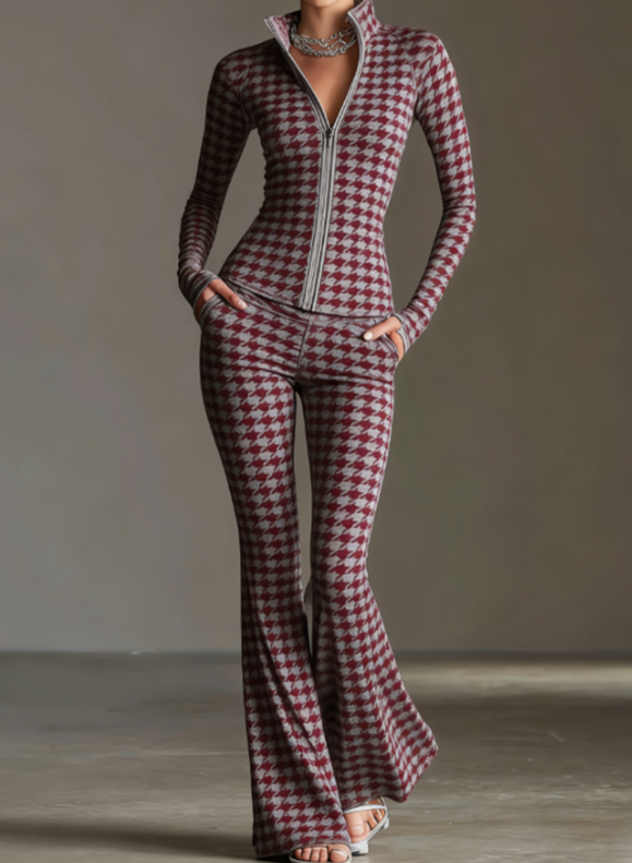 Modern Slim-fit Zipper Suit