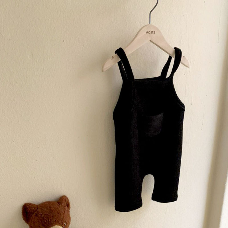 Children's Baby Spring Clothes Casual Pants Braces Knitted Trousers