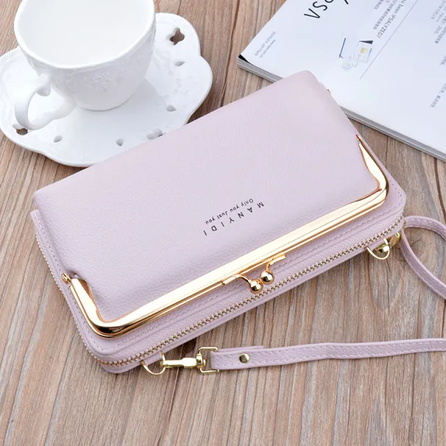 Lock Crossbody Bags Women Shoulder Bag Clutch Ladies Mobile Phone Bag Purse Handbag Pink - Shop at LoveMi