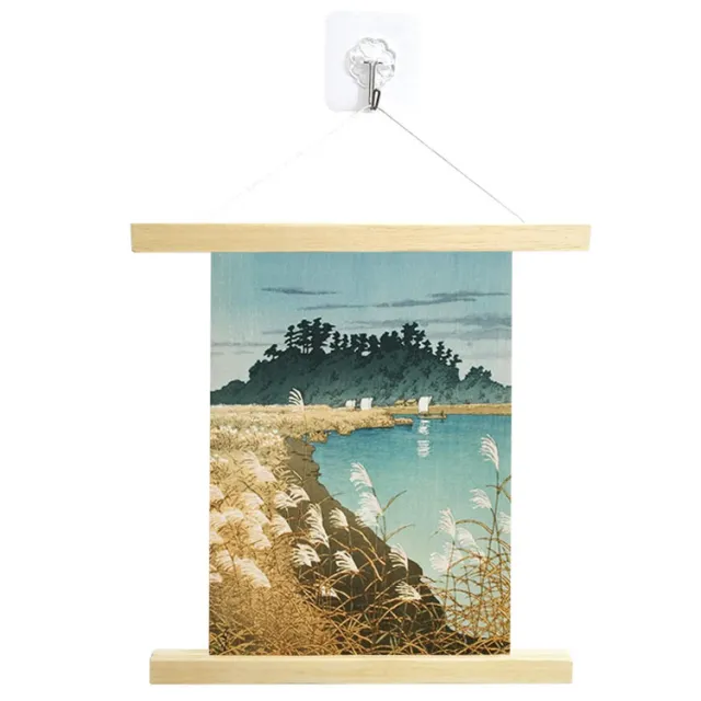 Magnetic Hanging Shaft Nordic Simple Photo Poster Hanging Shaft Decorative Painting Pole White Wood - Shop at LoveMi