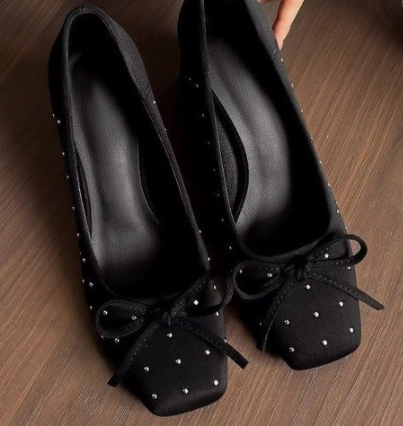 Block Heel Slip-On Pumps, picture 2 of 4