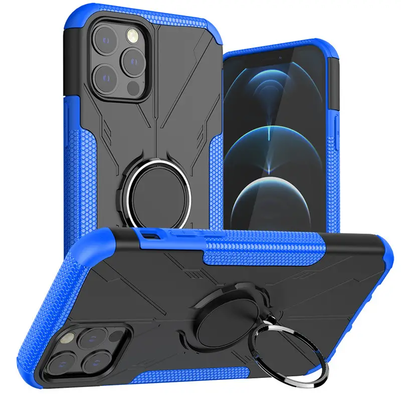Dazzling Ring Bracket Protective Sleeve Mobile Phone Case