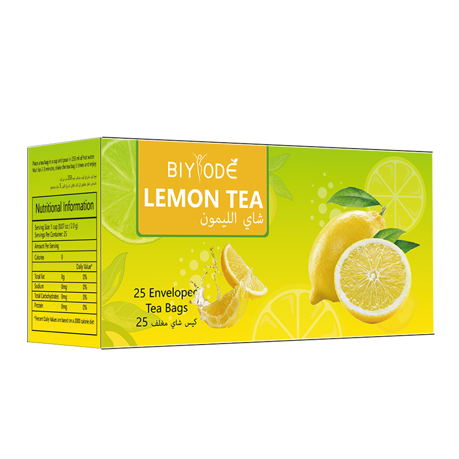 Private Label Lemon Tea Bag Herbal Supplements Certificate Manufacturer Factory GMP HALAL NSF COA Vitamin C Potassium Polyphenols Immunity Booster Skin Supplements Customized - Shop at LoveMi