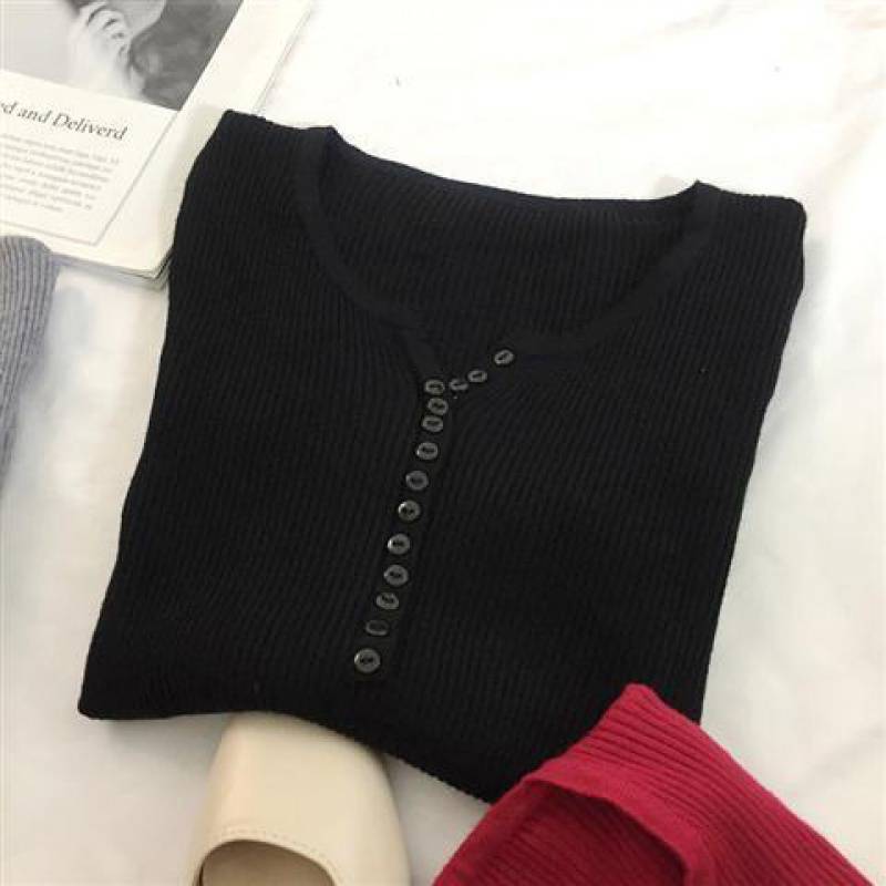 Title 2, V-neck Sweater Autumn New Style