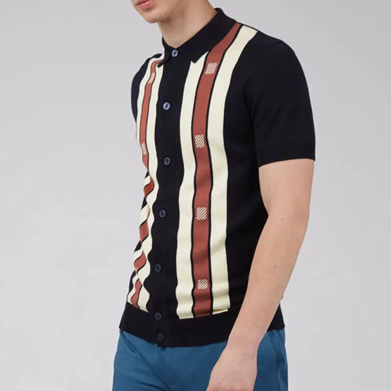 European And American New Men's Clothing Slim Casual Lapel T-shirt