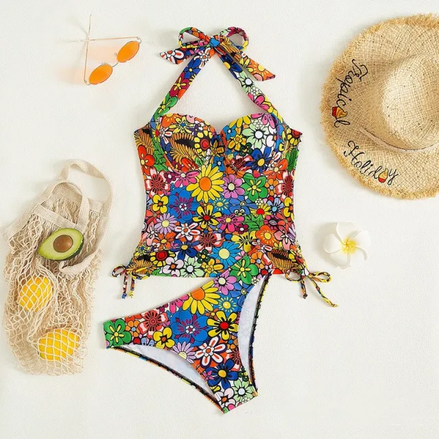 European And American Bikini Split Swimwear Polychrome S - Shop at LoveMi