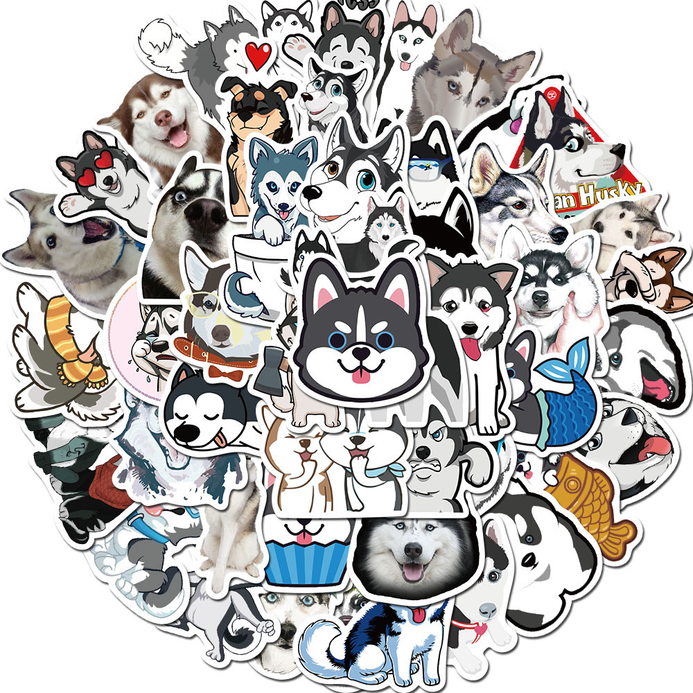 Husky Stickers Pack 50Pcs