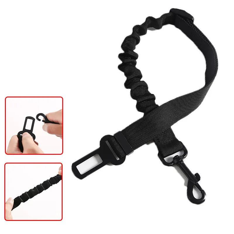 Vehicle-mounted Seat Belt For Pets Elastic Retractable
