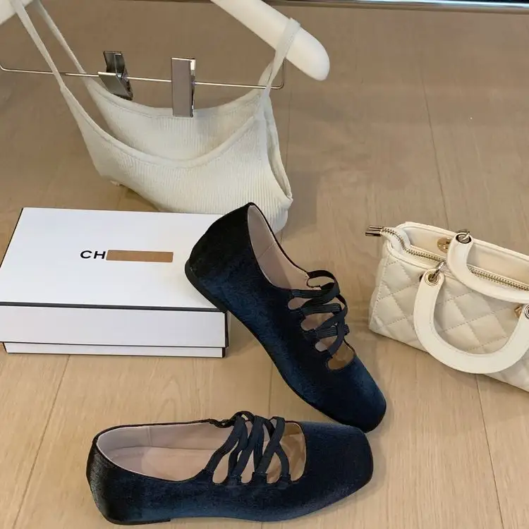 Soft Soled Single Shoe For Women 2026 New Item With Skirt Autumn Korean Version Ballet Style Bean Flat Shoes Mary Jane Small Leather Shoes