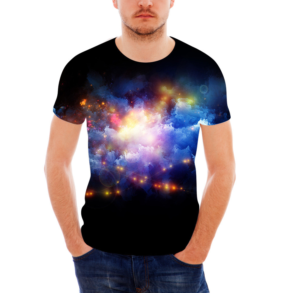 Men's Sports Fitness Leisure T-shirt Short-sleeved Men's Slim Shirt