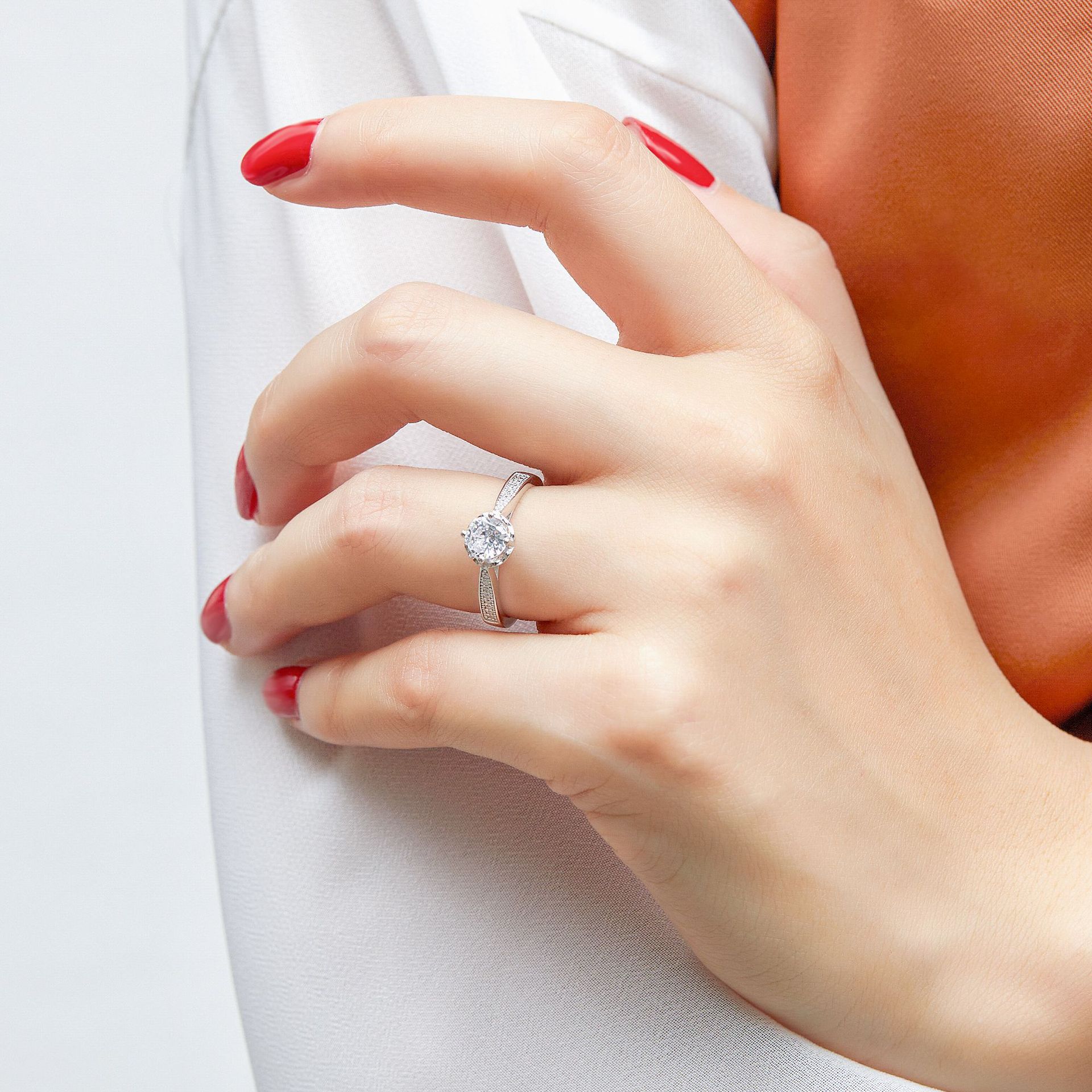 Sterling Silver Ring Female Fashion Personality Korean Version