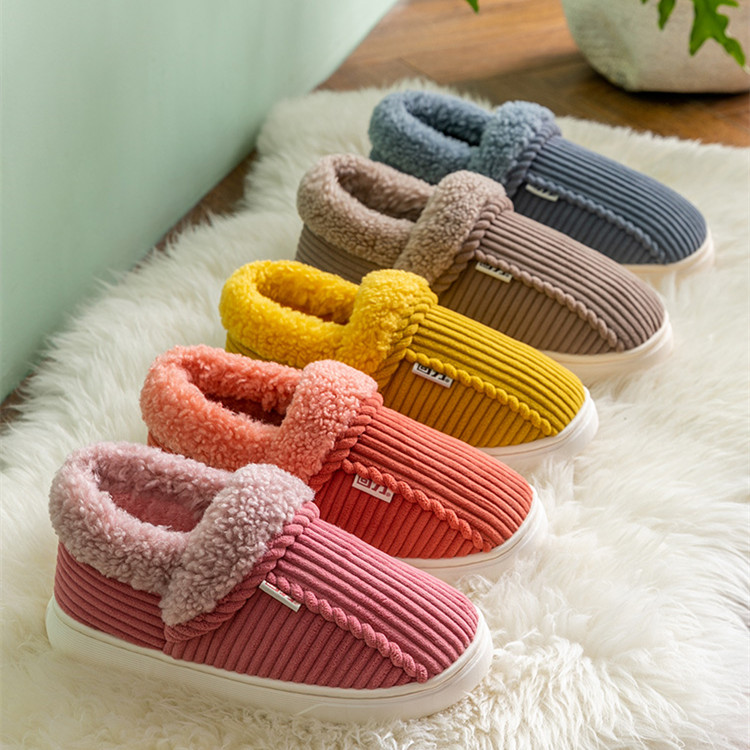 Women's Bag Heel Home Indoor Anti-Slip Cotton Slippers