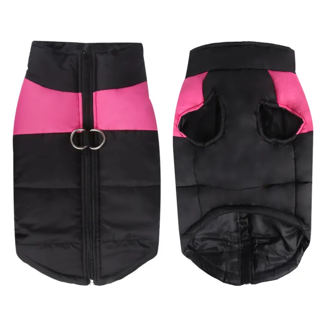 Winter Warm Pet Dog Clothes Thicken Pullover For Small Large Dogs Sweatshirt Puppy Down Jacket French For Dog Clothes Rose Red - Shop at LoveMi