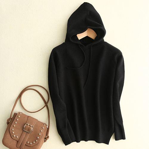 Knitwear Hoodie Loose Base Oversized Jacket
