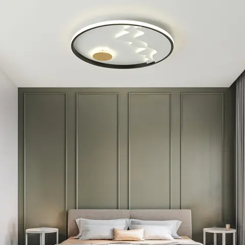 Dome Lamp in Round Bedroom