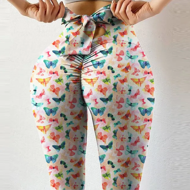Tight fitting Hip Sexy Sweatpants High Waist Stretch Bow Yoga Short 3Style L - Shop at LoveMi