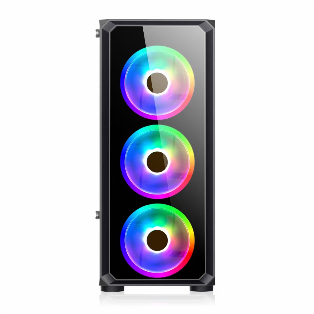 Double-Sided Tempered Glass PC Case – ATX, USB 3.0, Water-Cooling Ready | Shop Now on CyberRigStore.com