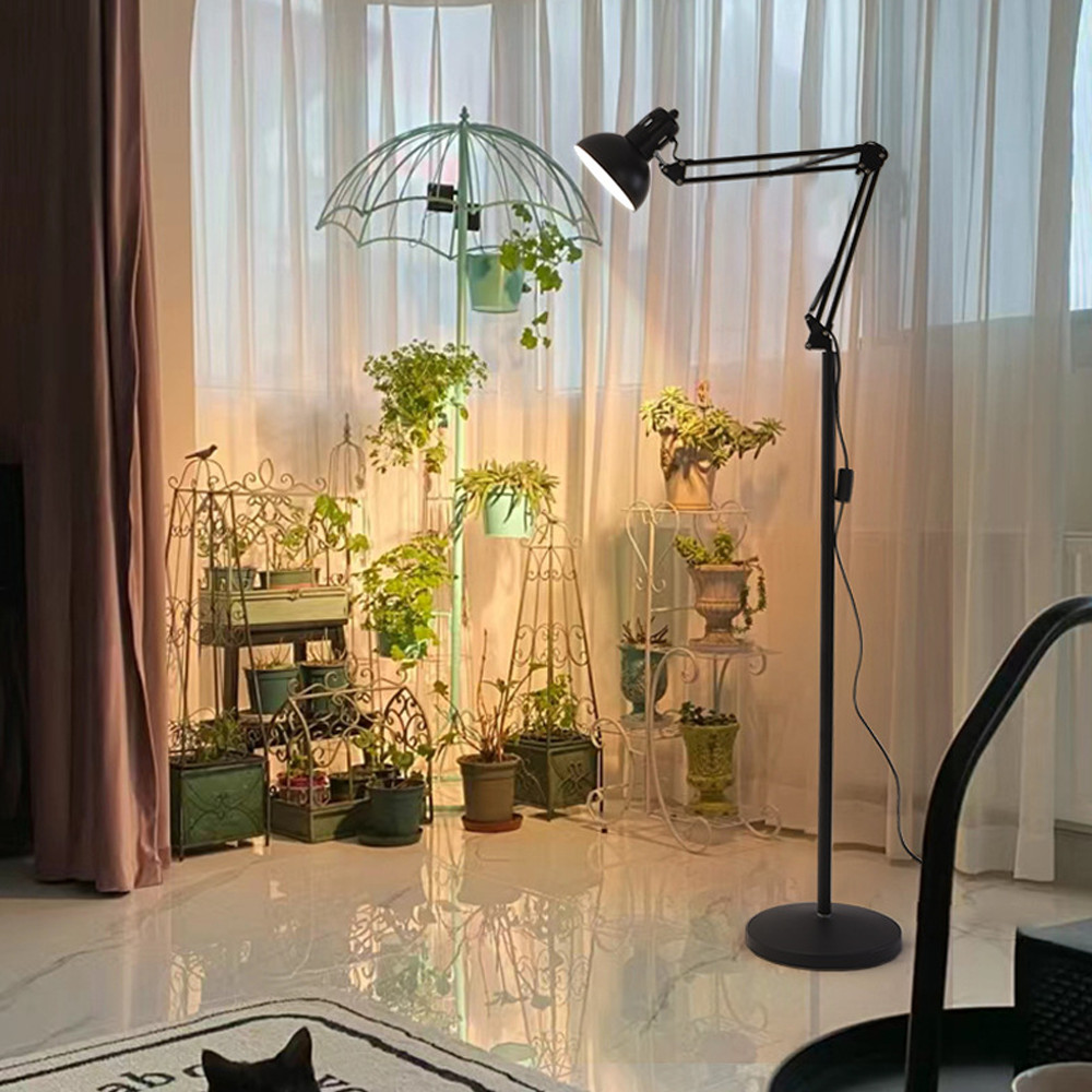 Tall Spotlight Floor Lamp Standard Free Standing Living Room Home Light E27 Bulb — image 9