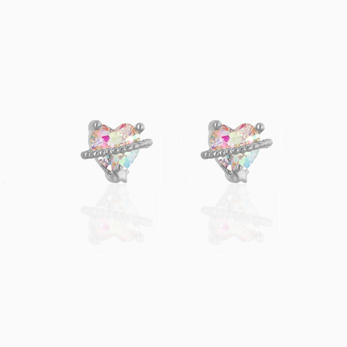 Title 5, New Unicorn Heart Zircon Earrings For Women