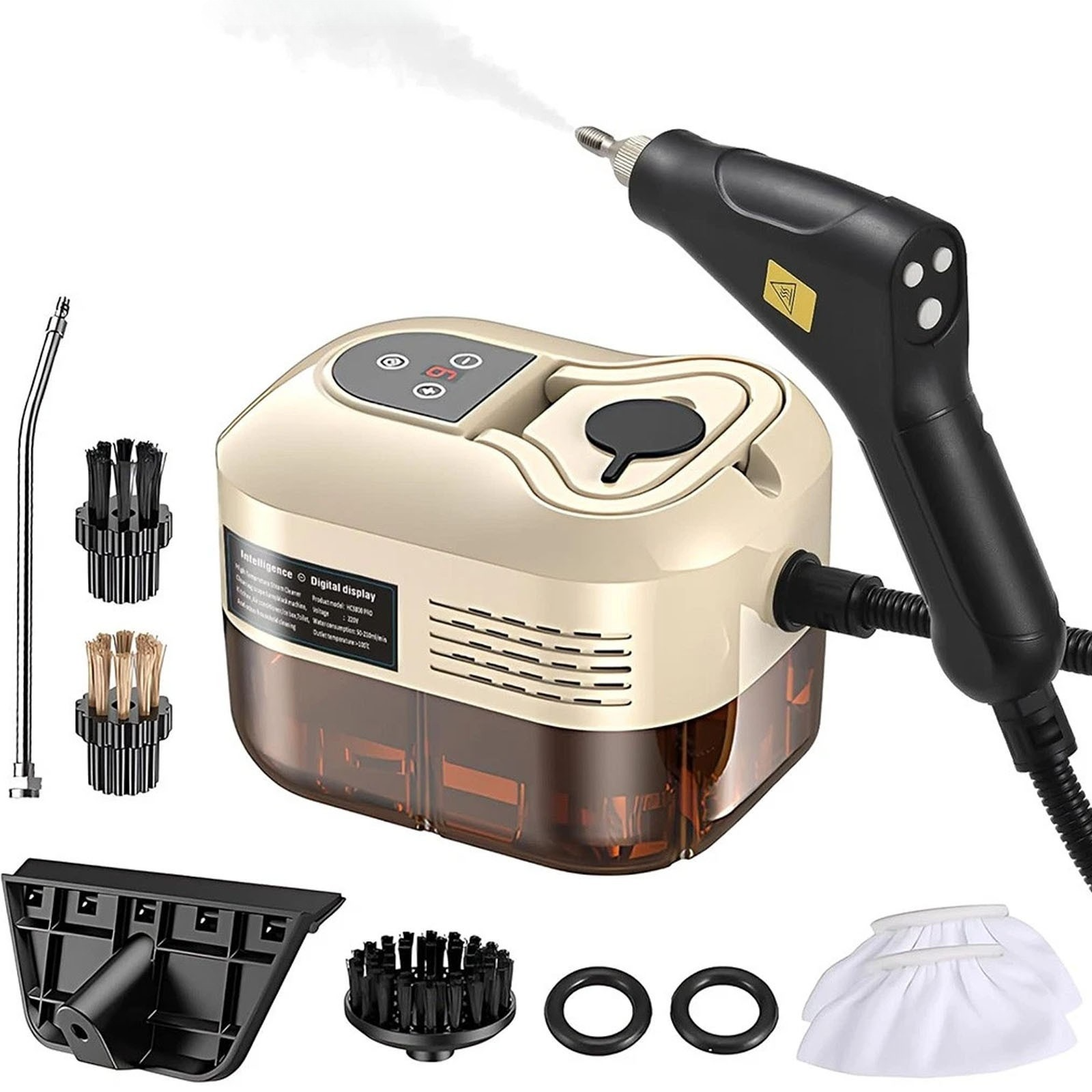 1500W Handheld Steam Cleaner High Temperature Pressure Home Car Cleaning 1