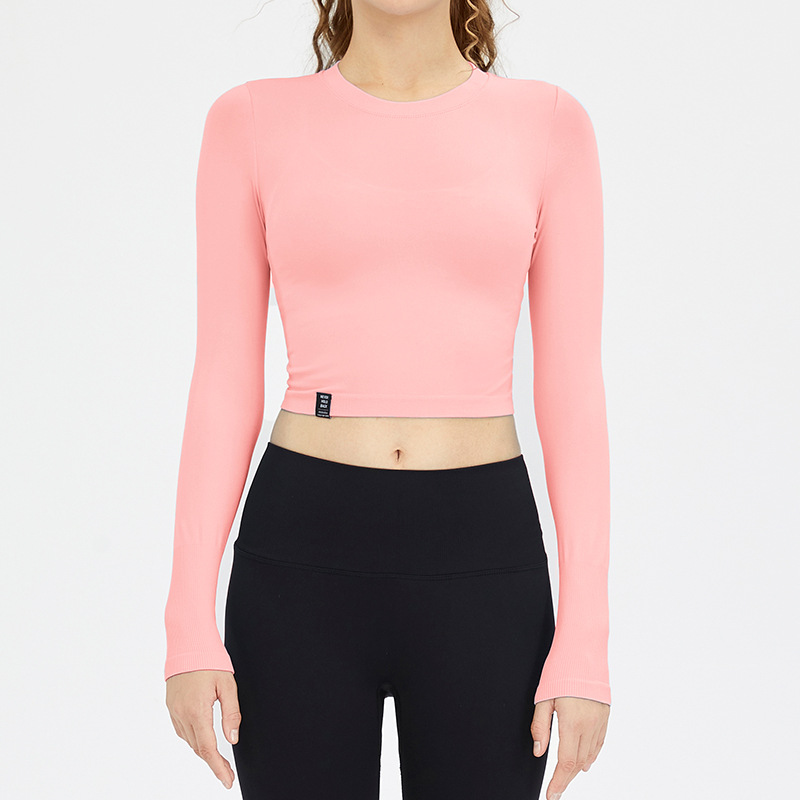 Yoga Clothes Hyaluronic Acid Tight-fitting Short Slim Top