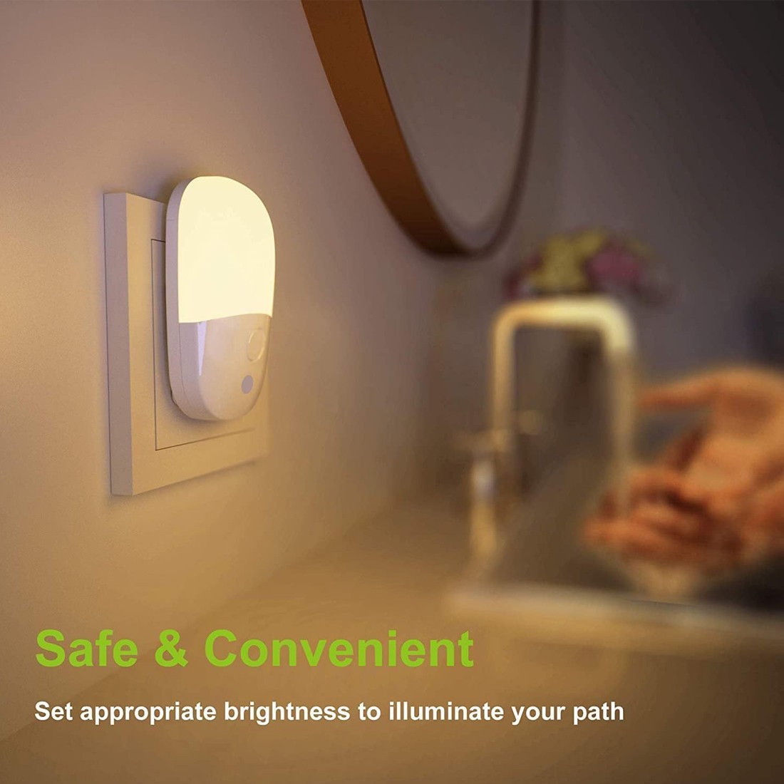 4Pack Night Light Plug In Wall, Automatic Sensor With Dusk To Dawn — image 9