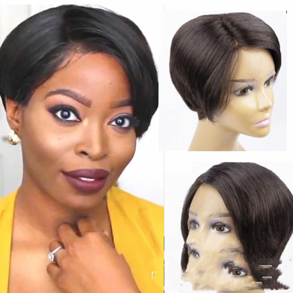 Wig Pixie Real Hair Front Lace — foto 3