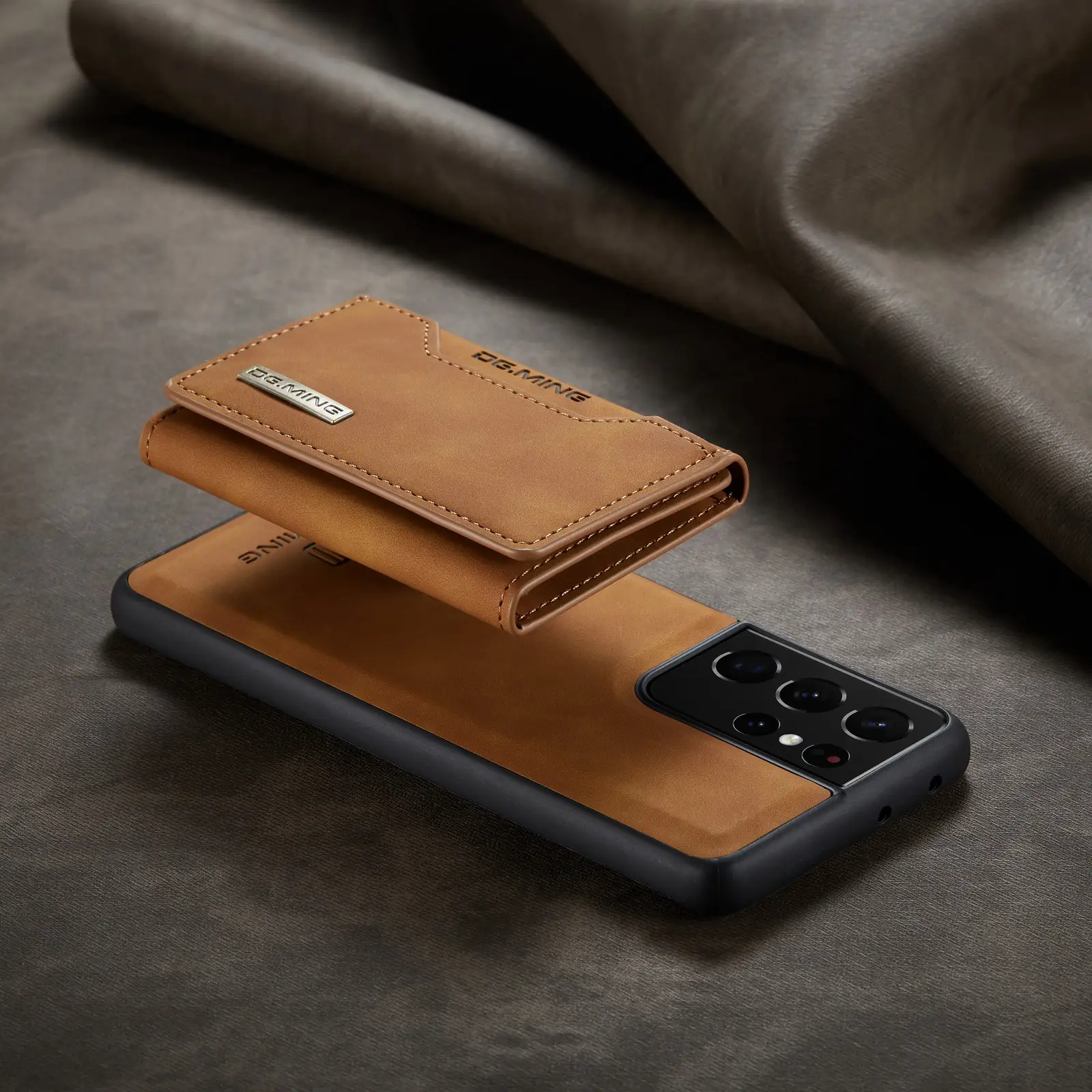 Magnetic Card Mobile Phone Case Protective Leather