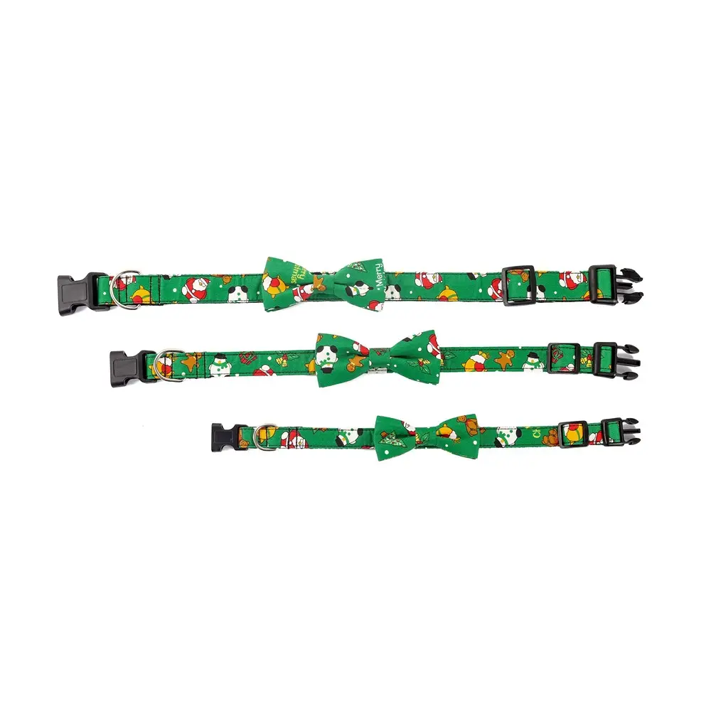 Simplicity Creative Printed Christmas Dog Collar Pet Supplies