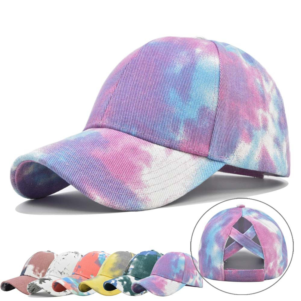 Women's Tie Dye Crossover Baseball Hat