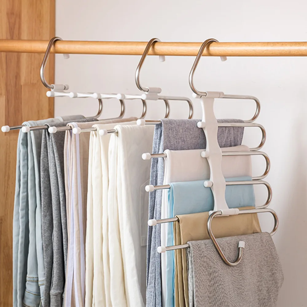 5 in 1 Wardrobe Hanger Multi-functional Clothes Hangers Pants