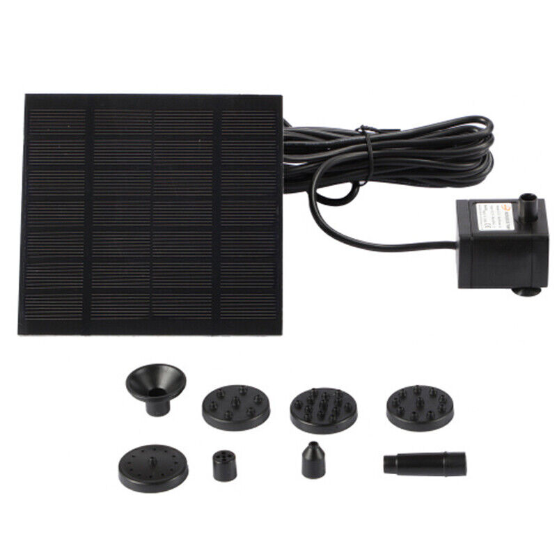 Solar Panel Powered Water Feature Garden Pool Pond Fish Aquarium Fountain — image 12