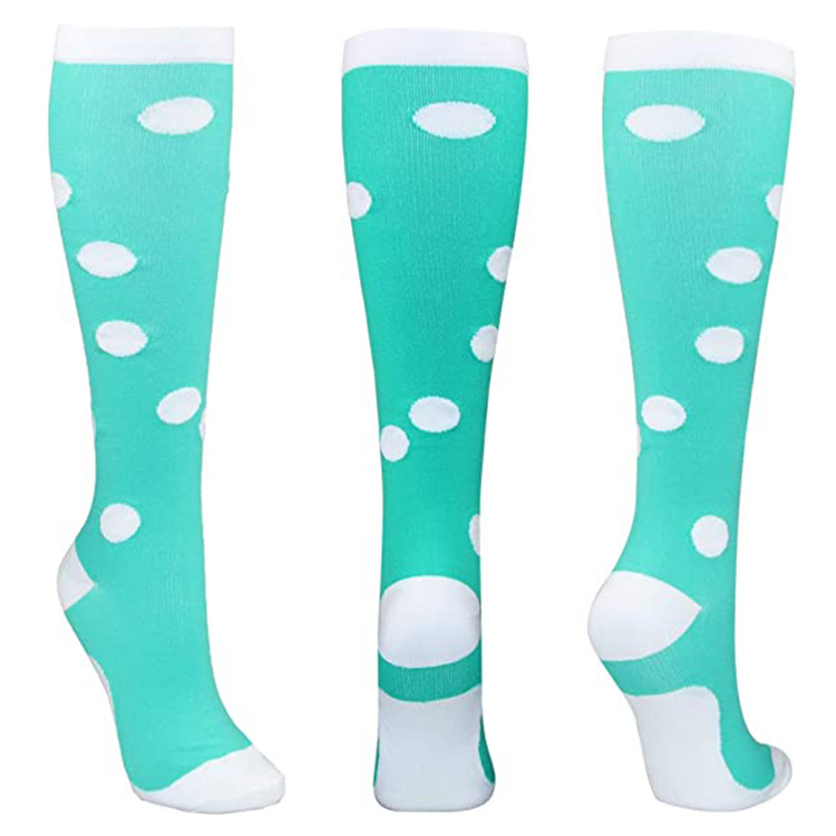 Light green and white dots