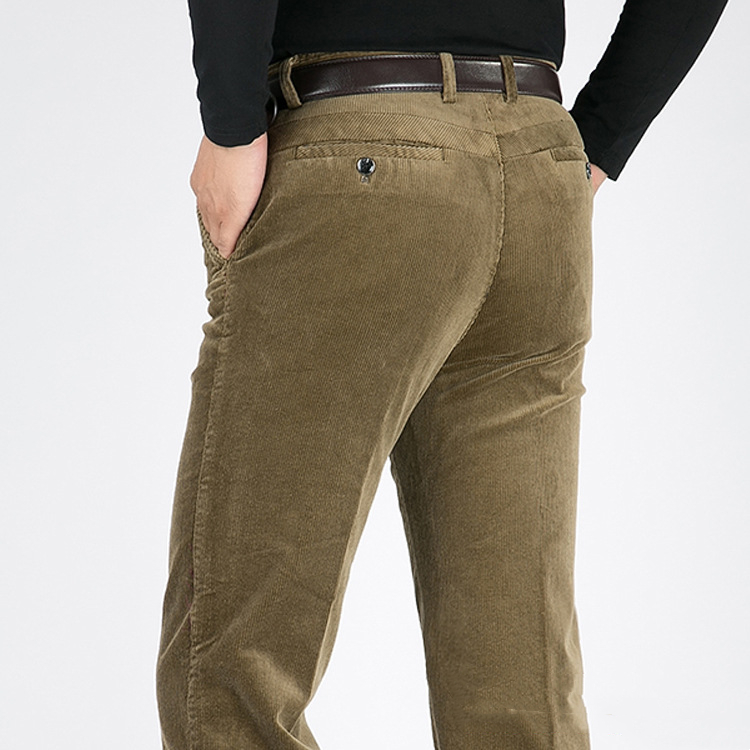 Title 7, Autumn Winter Thick Mens Corduroy Casual Pants...